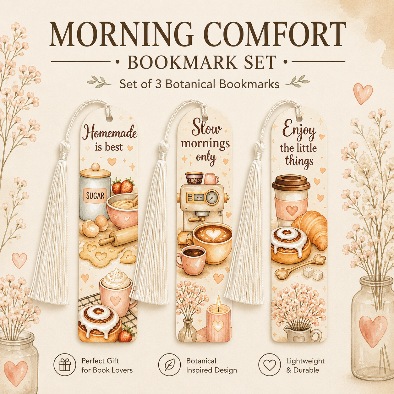Morning Comfort Bookmark Set