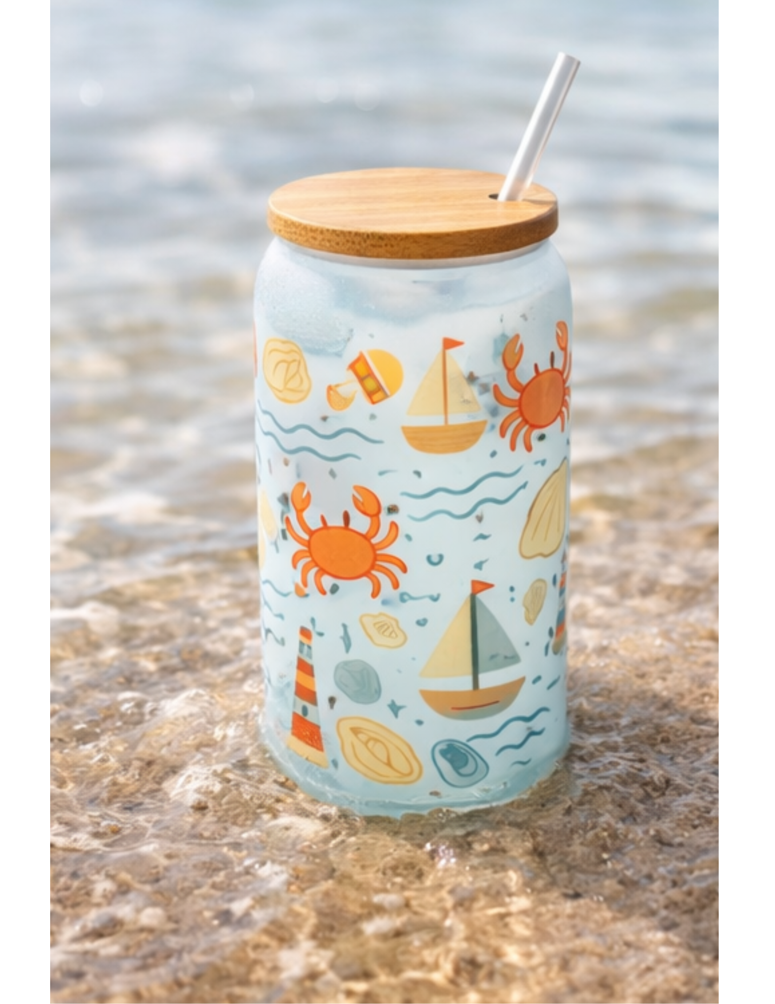 Coastal Glass Tumbler