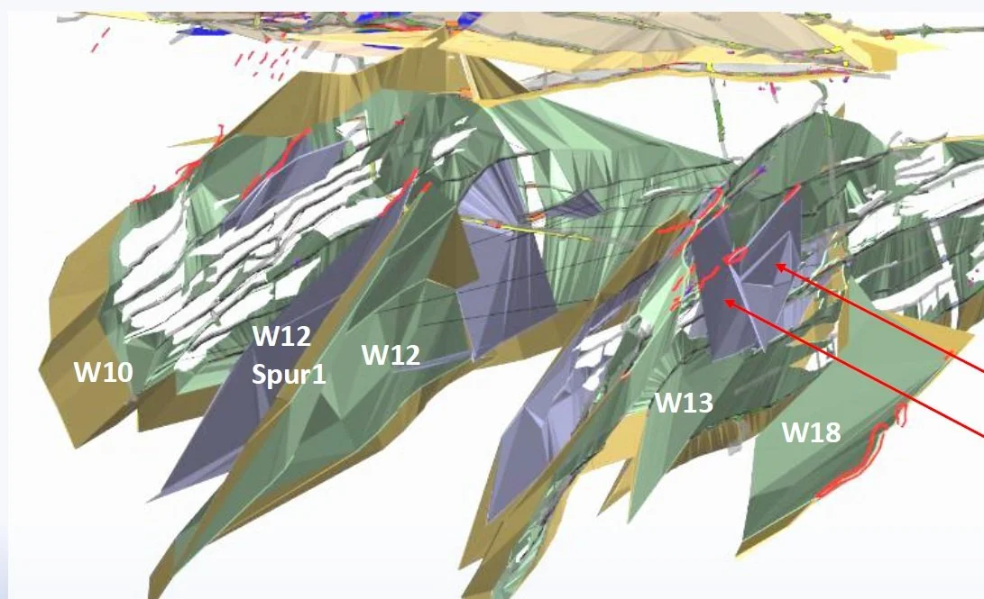 Three dimensional hand explicit modelling of gold-bearing quartz vein lodes at venice Gold Mine in Zimbabwe. 3D modelling software used for this is Micromine.