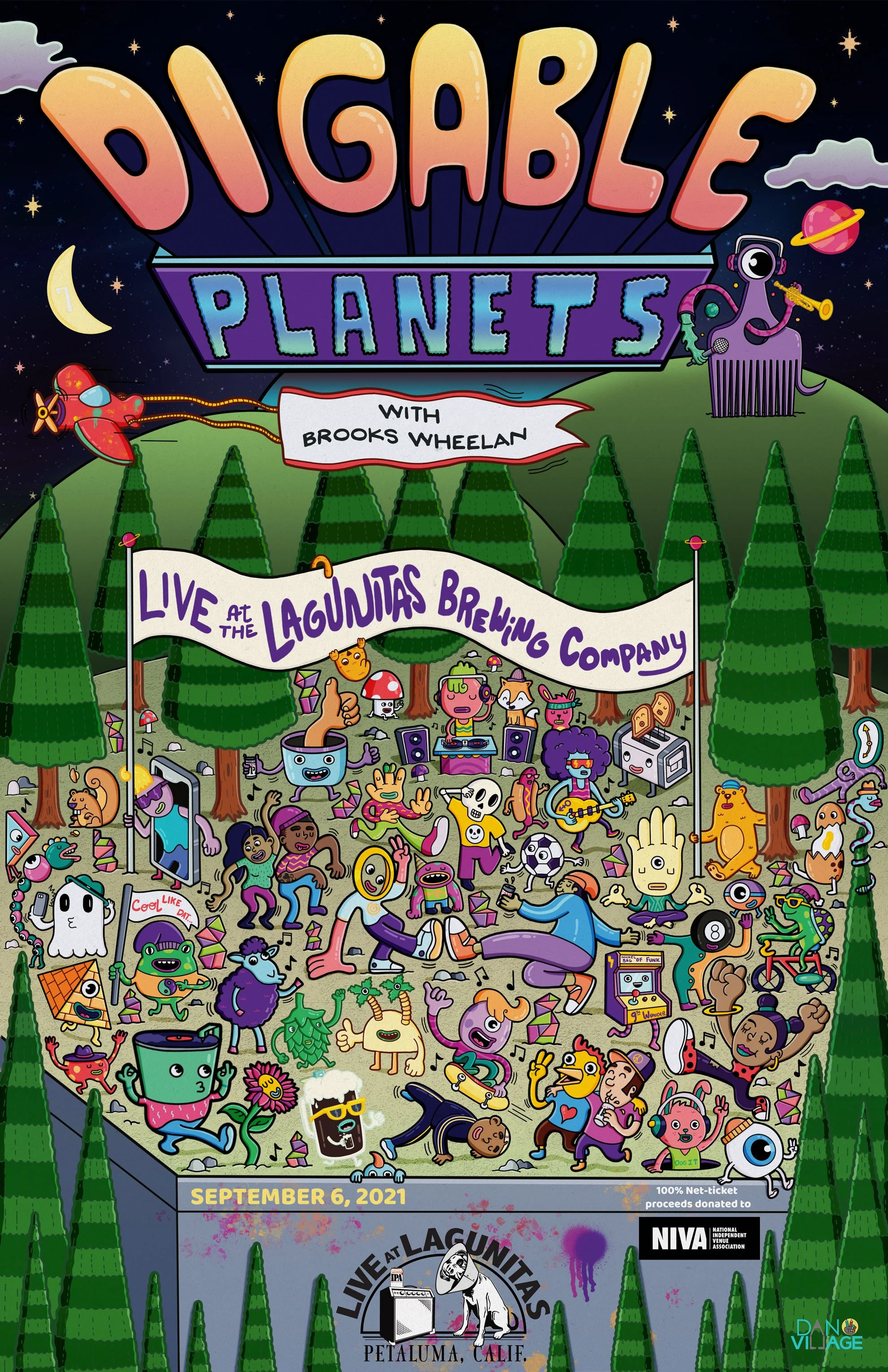 Digable Planets x Lagunitas Brewery Event Poster