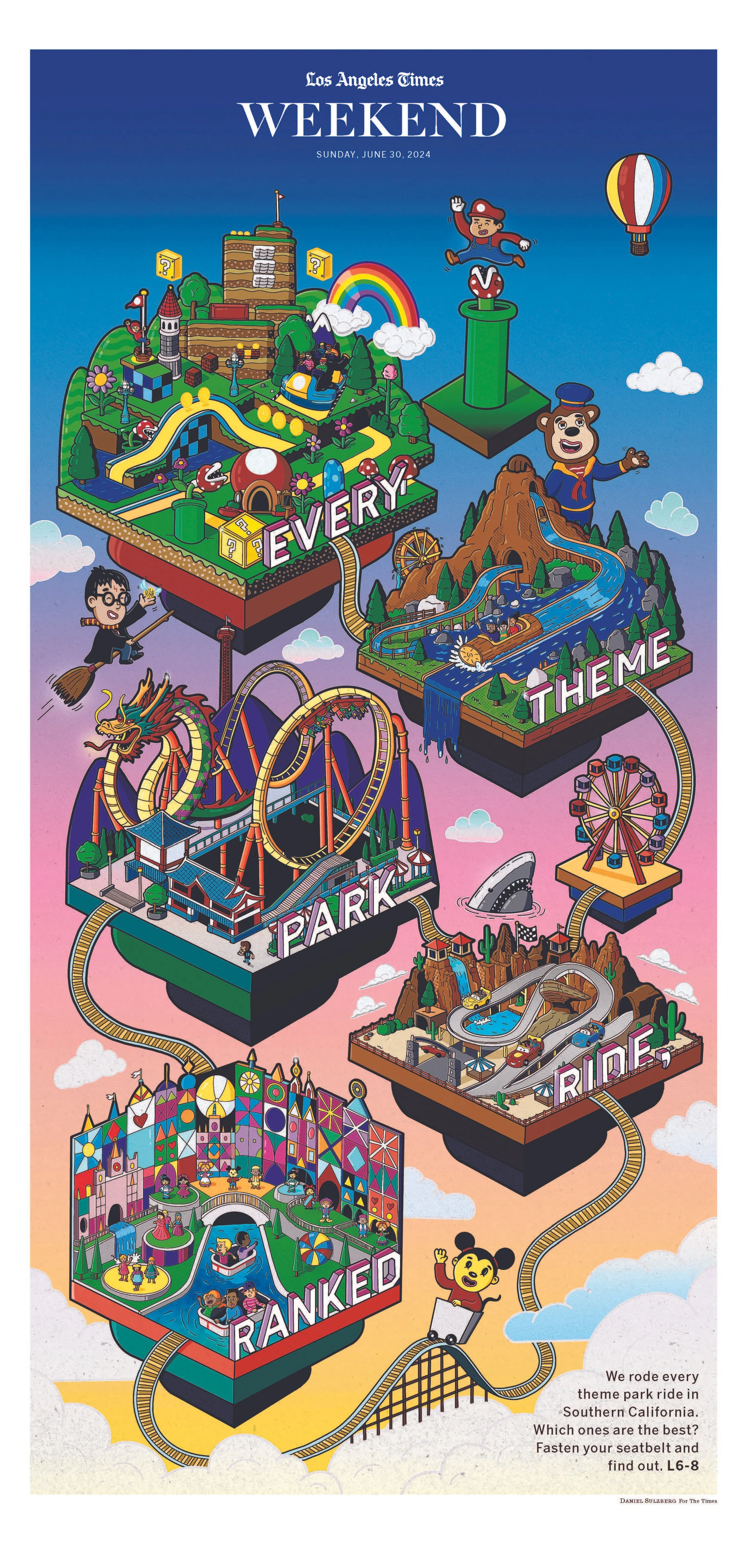 Los Angeles Times Weekend Every Theme Park Ranked Cover