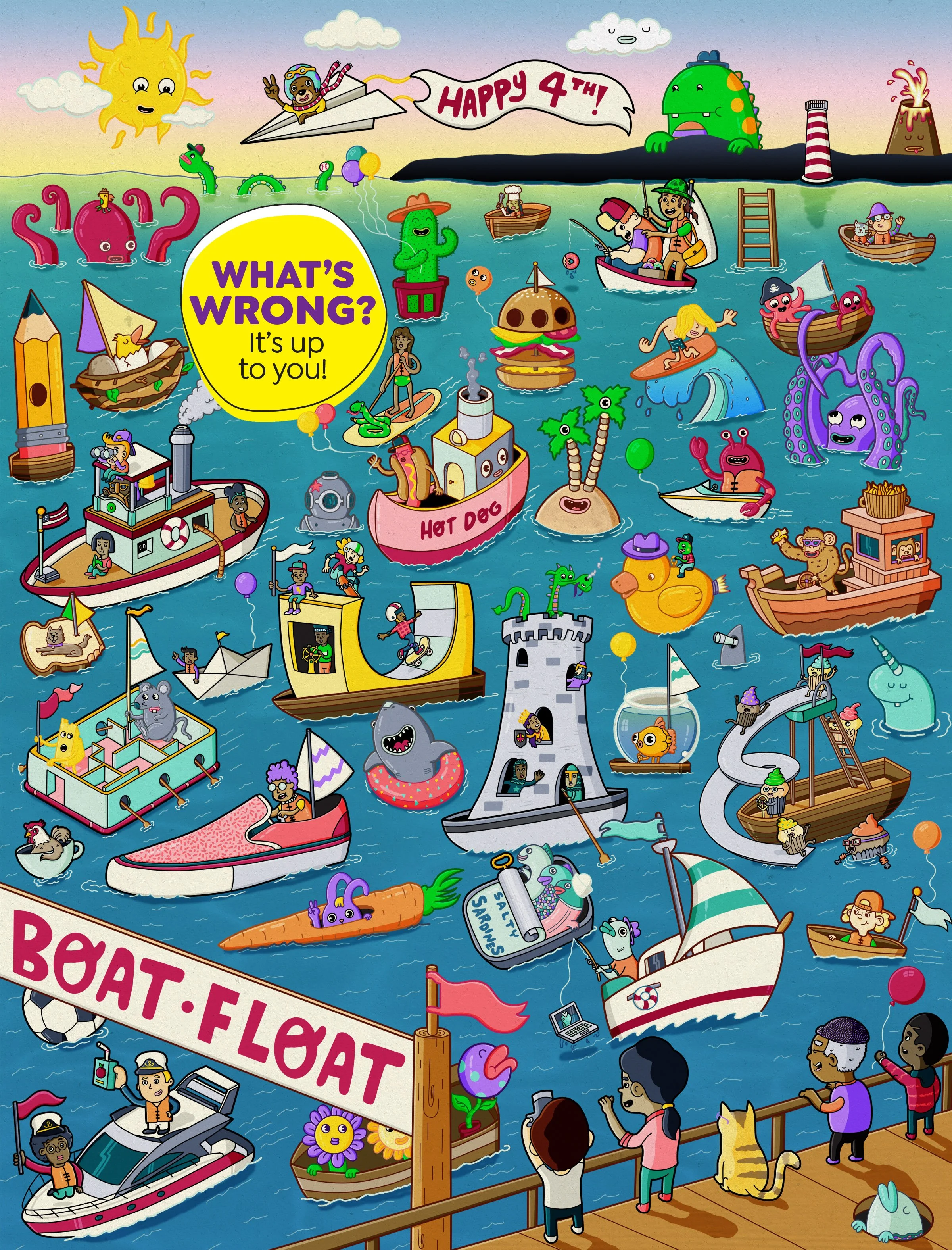 Highlights Magazine Back Cover Illustration