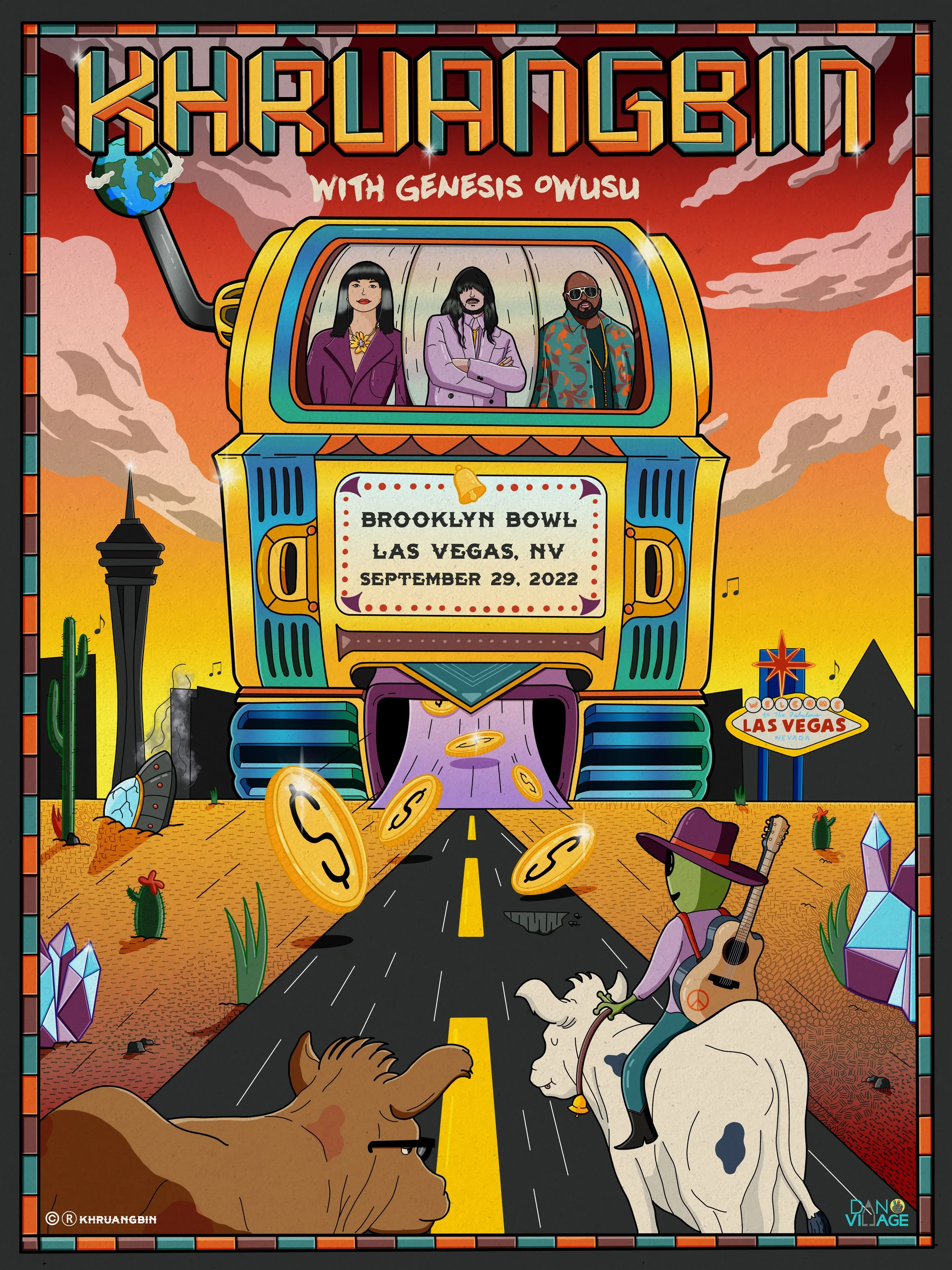 Khruangbin Las Vegas Poster