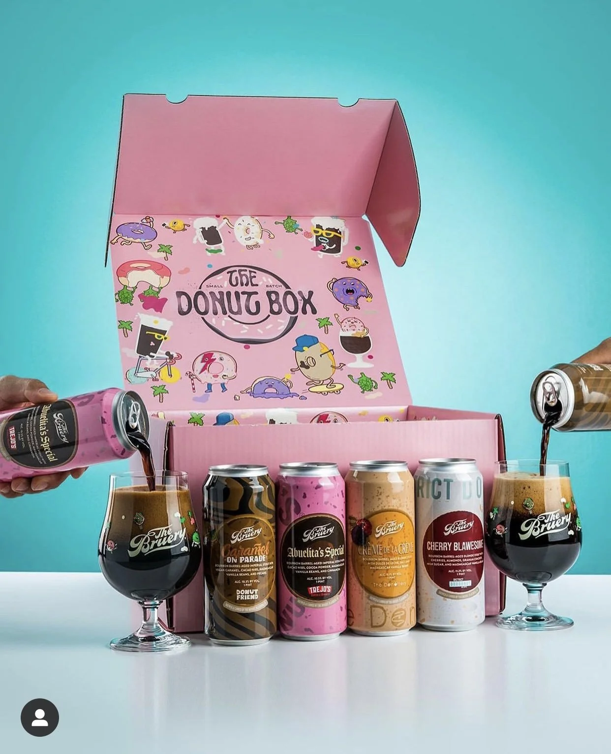 The Bruery Donut Box Packaging Design