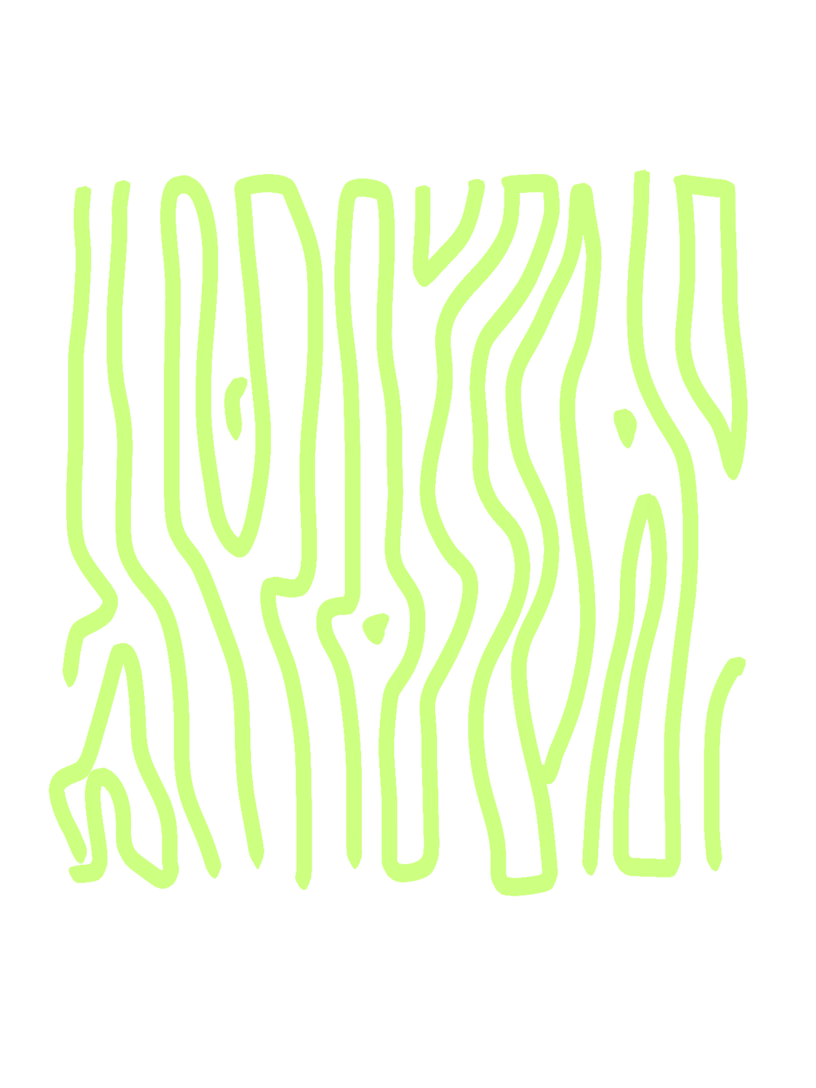 Neon bark pattern illustration