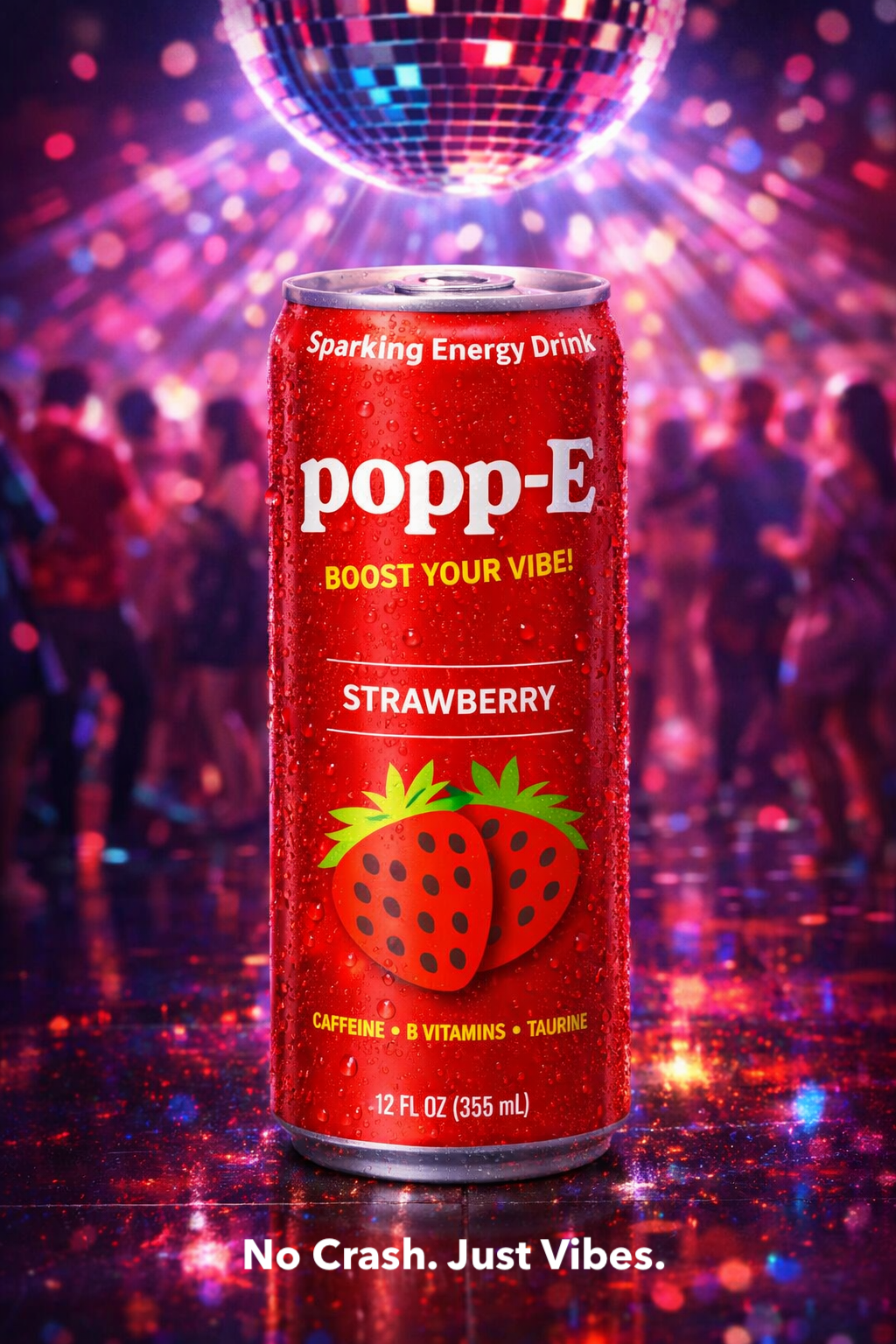 popp-E Energy — A concept reimagining energy drinks through poppi’s lighter, feel-good lens. 

Your old energy drink could never. 

This concept reframes a crash-and-burn category through poppi’s tone—bright, social, and actually enjoyable. Energy yo