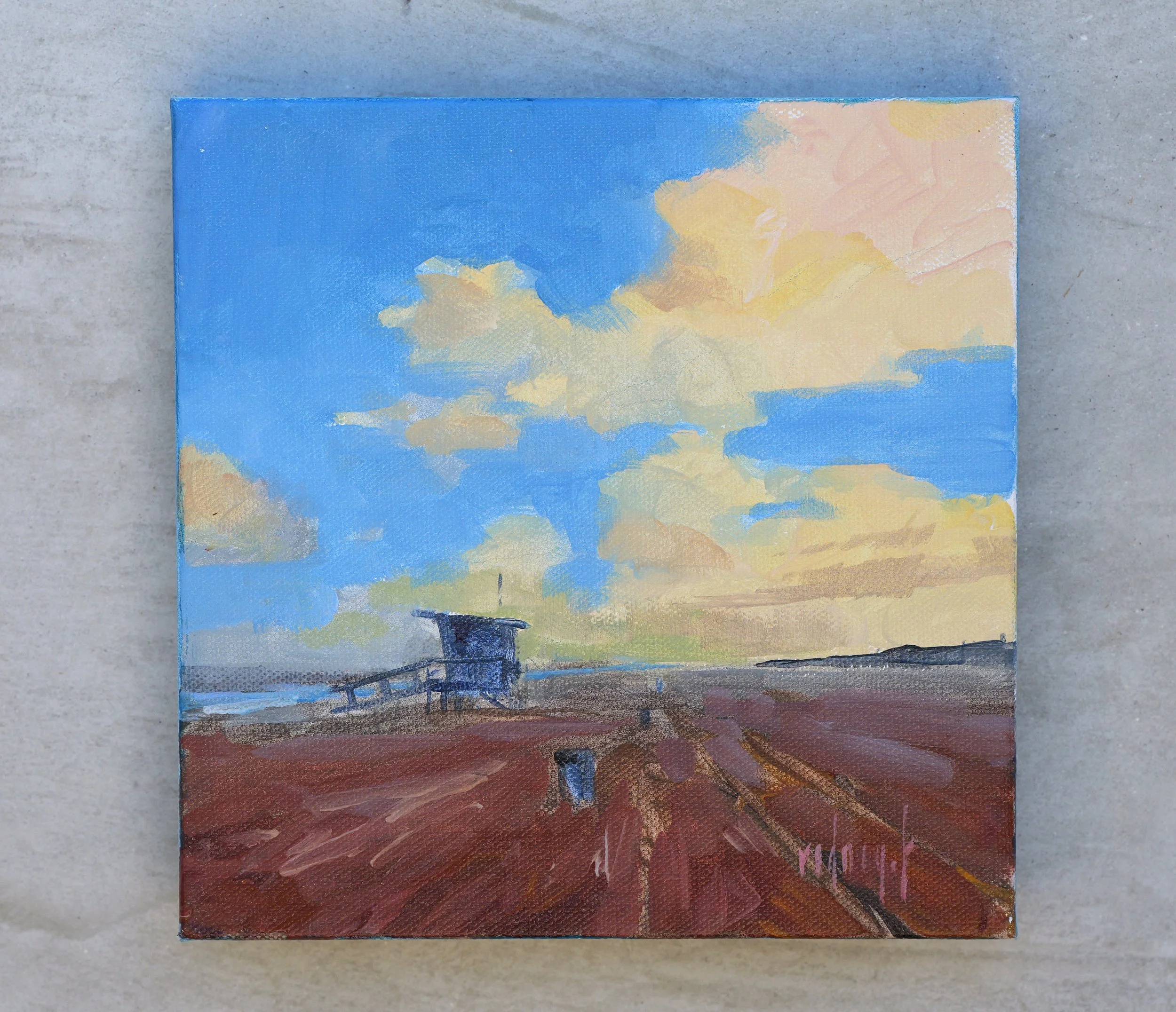 Beach View 3
8"x8" acrylic on canvas