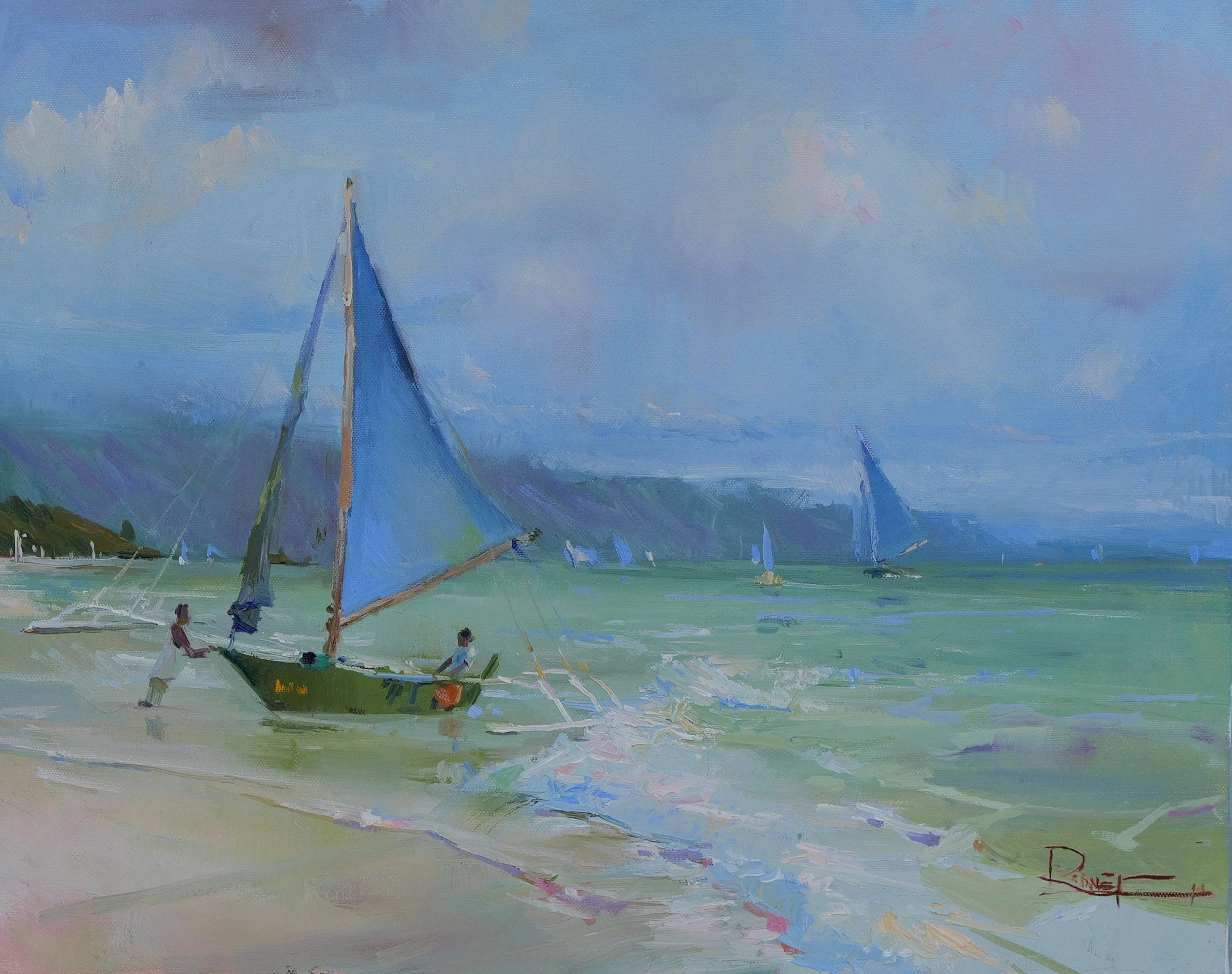 Philippine Waters
16"x20" oil on canvas