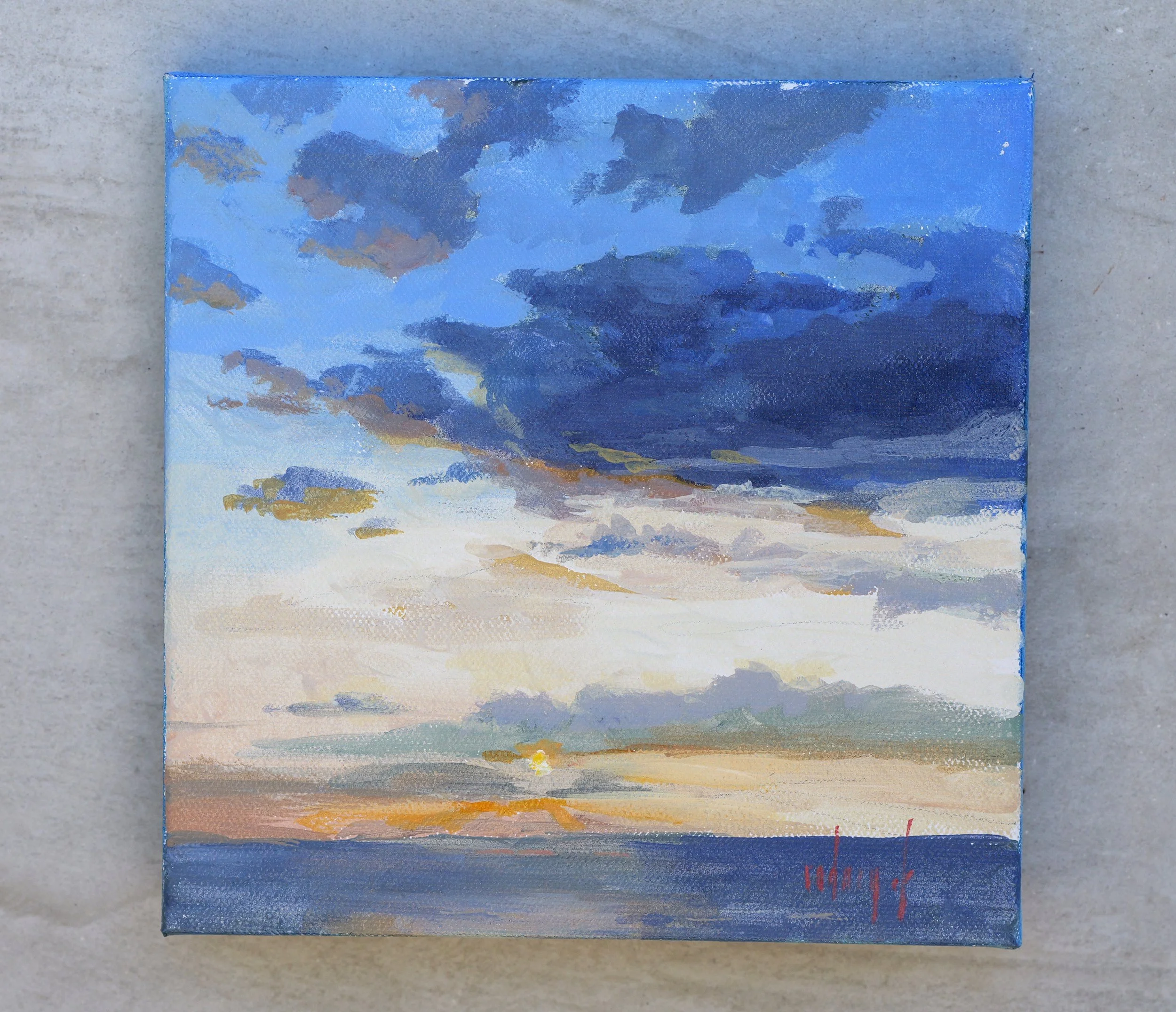 Clouds
8"x8" acrylic on canvas