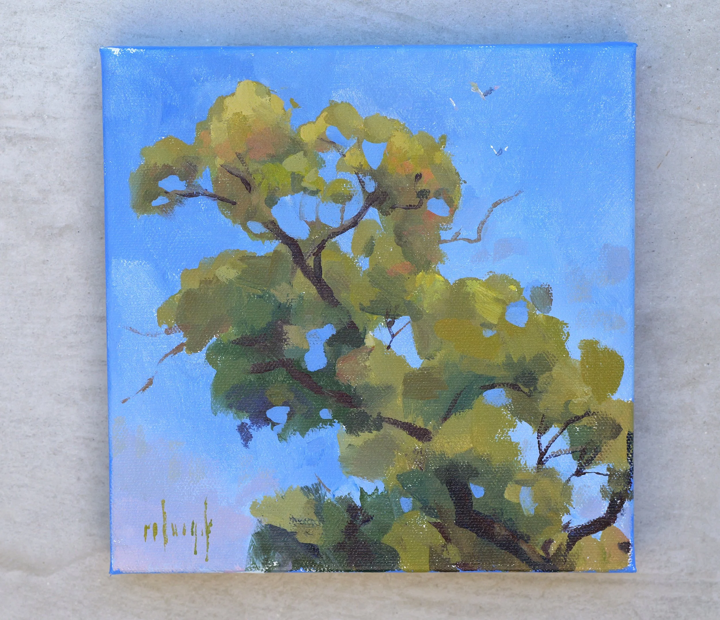 Up There
8"x8" acrylic on canvas