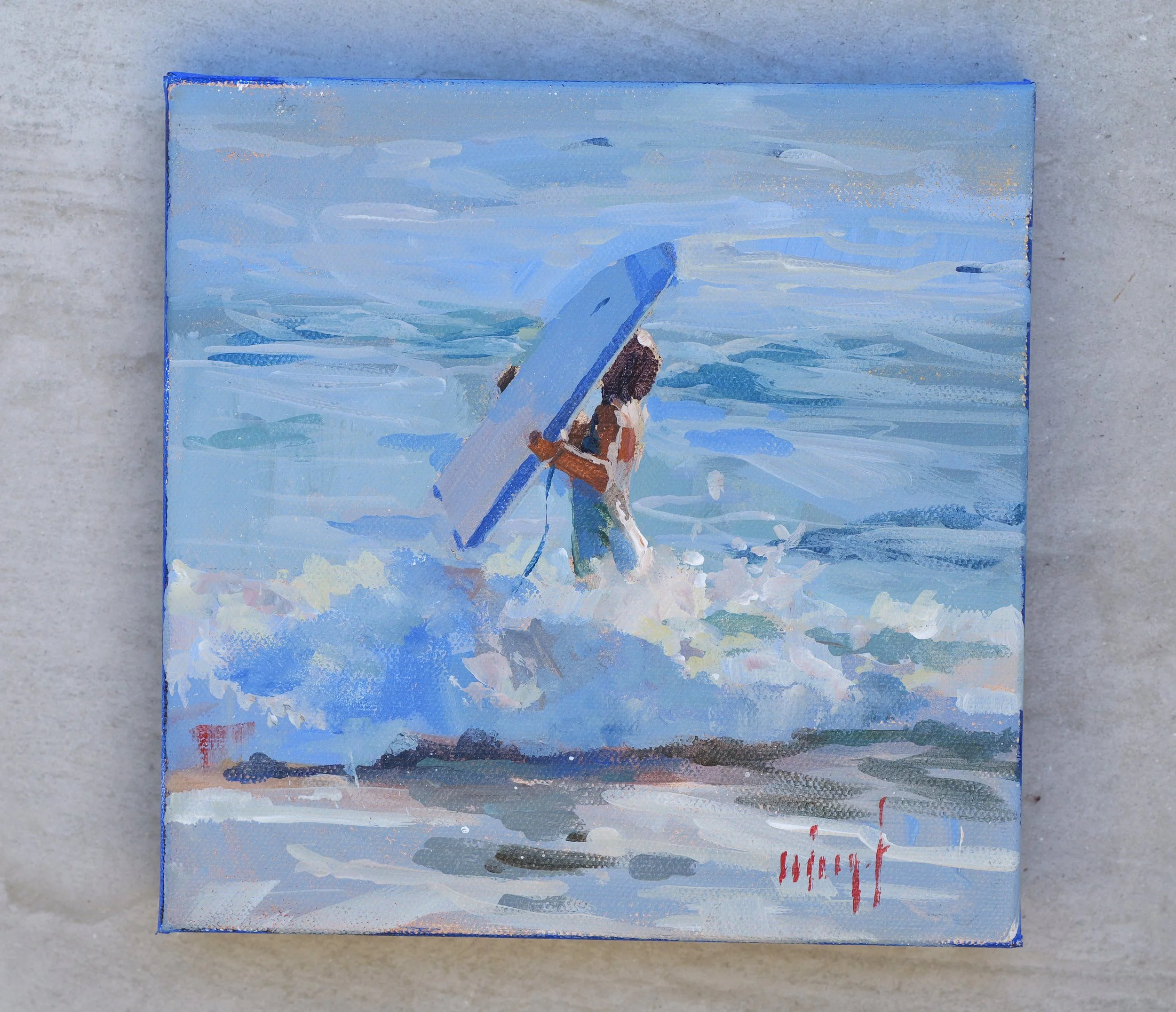 Joyful
8"x8" acrylic on canvas