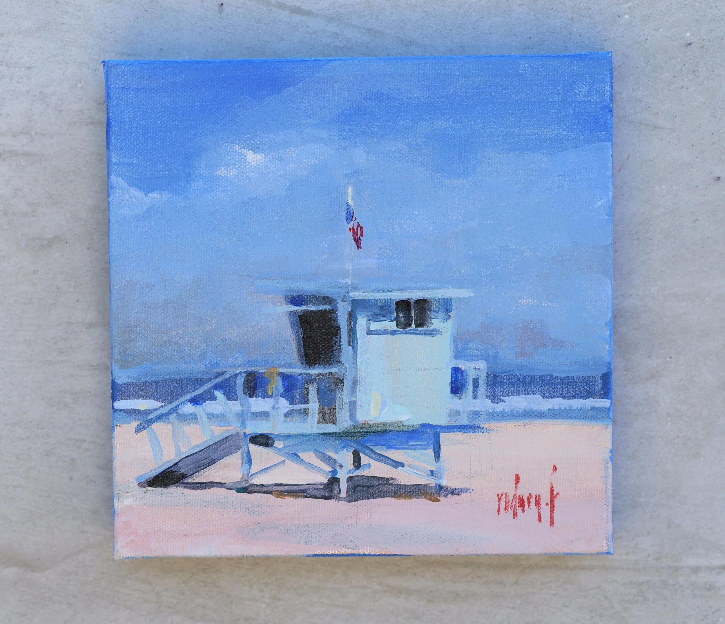 Beach View 1
8"x8" acrylic on canvas
