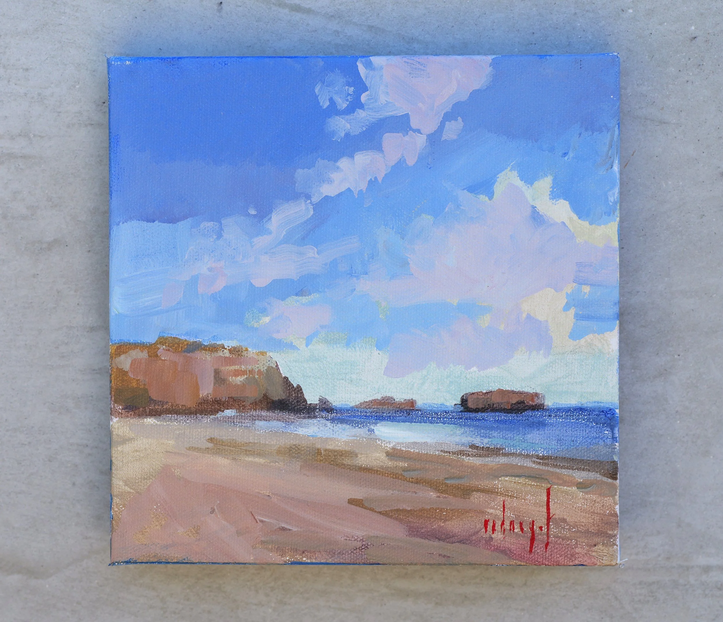 Calm
8"x8" acrylic on canvas