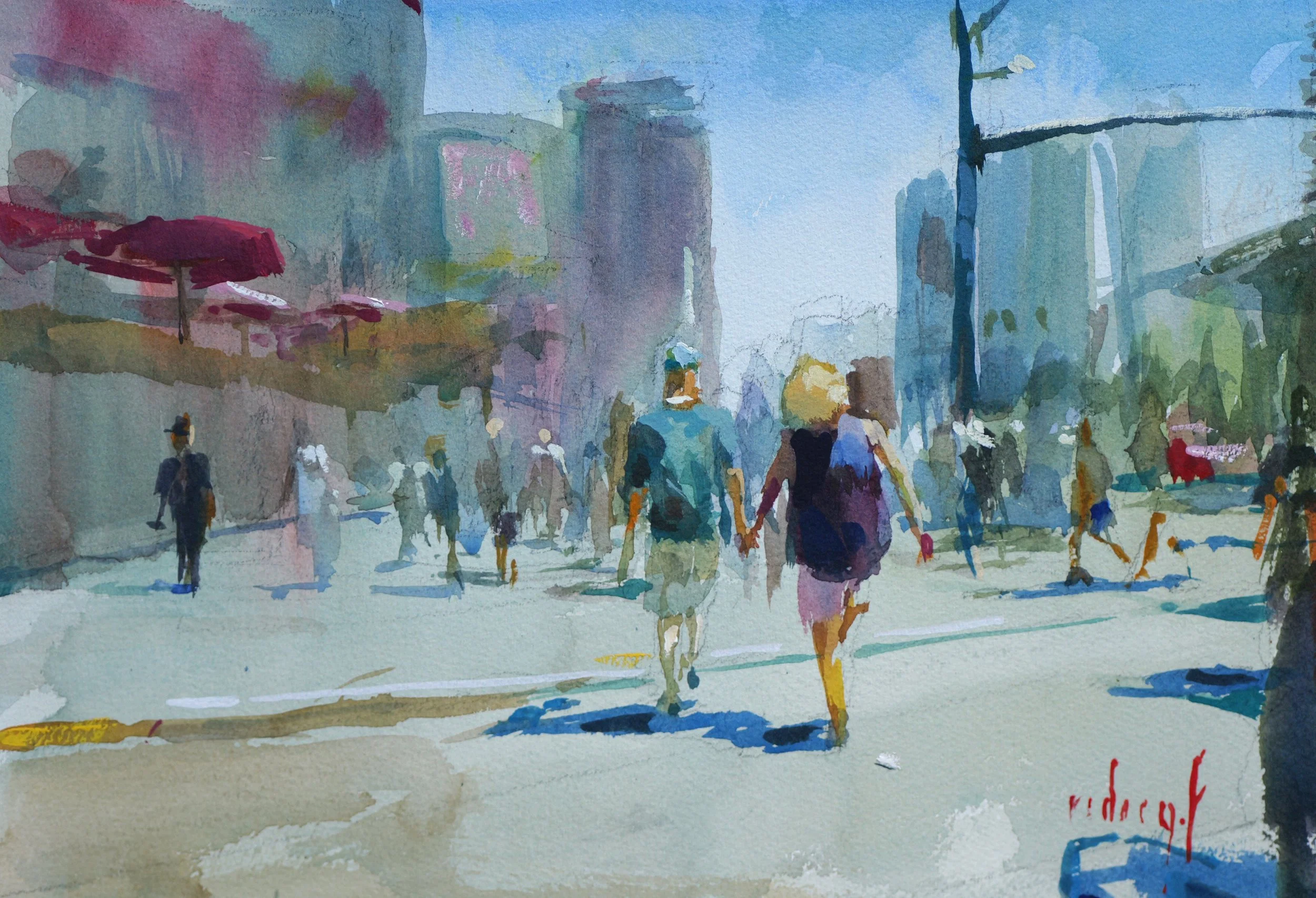 Tourist Love
12.5" x 8.5" watercolor on paper