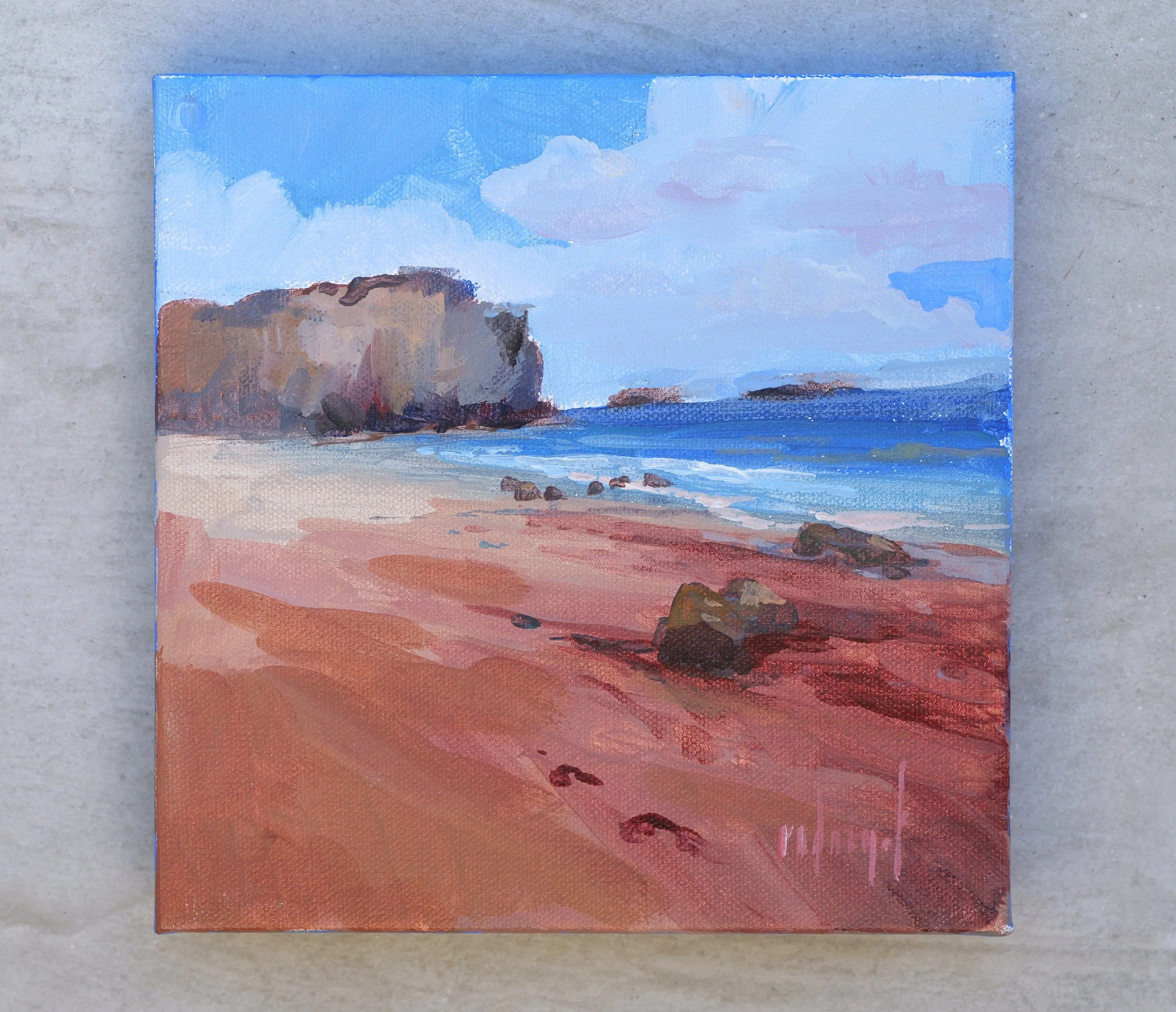 Beach View 2
8"x8" acrylic on canvas