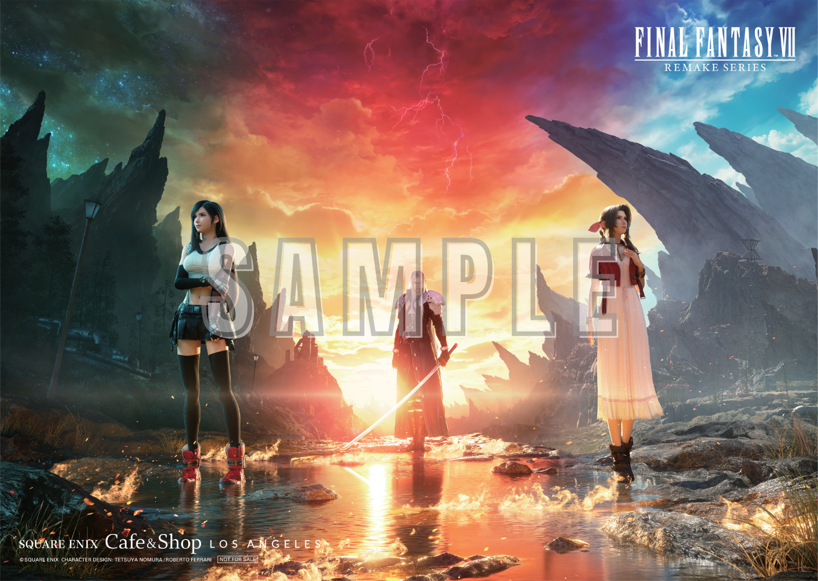 SQUARE ENIX_CAFE_SHOP_LA_FINAL FANTASY VII_REMAKE SERIES_COLLAB_LIMITED_PLACEMATS_PHASE ONE_TIFA_SEPHIROTH_AERITH_NOTAG.png