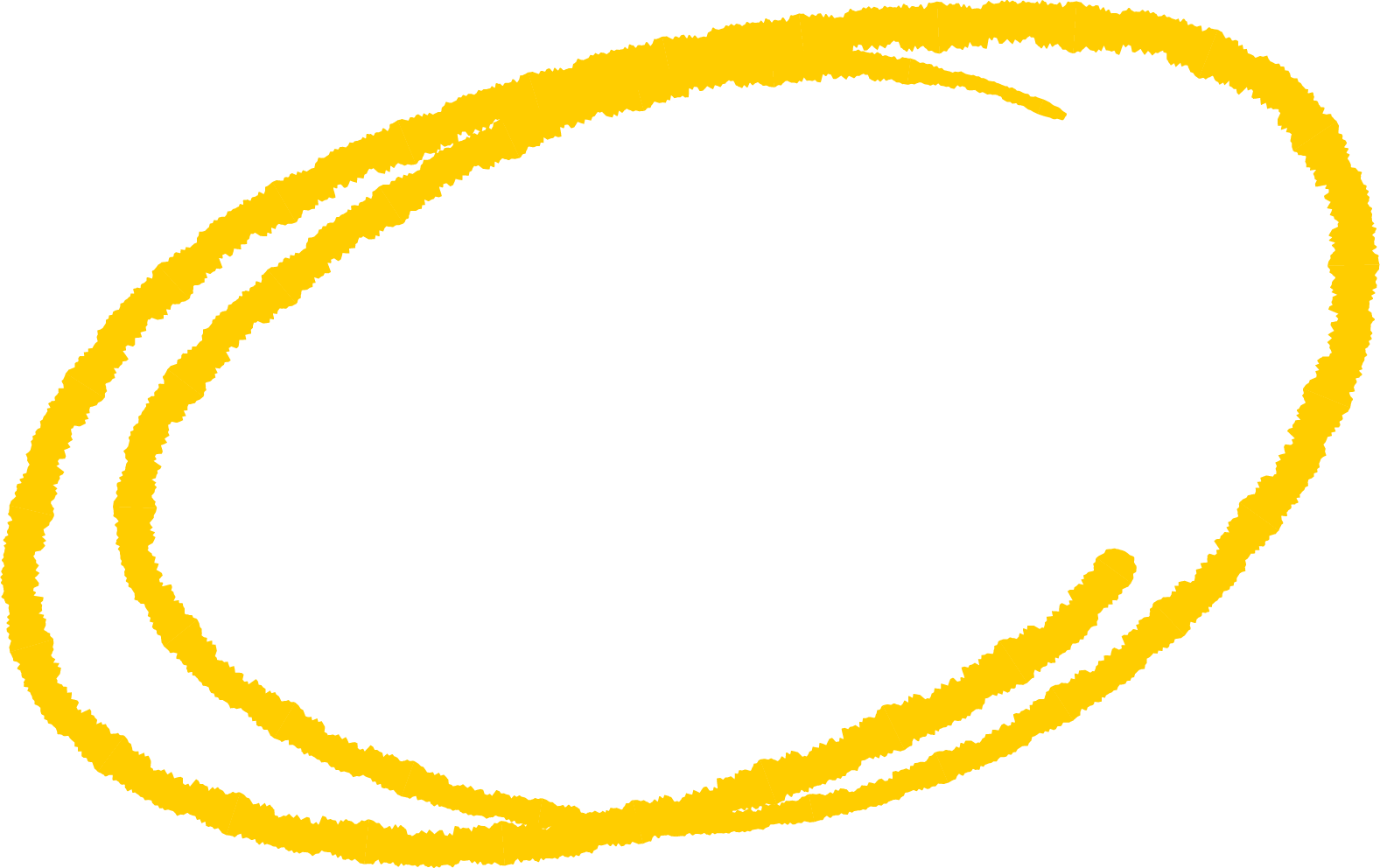 Yellow spiral lines on a black background.