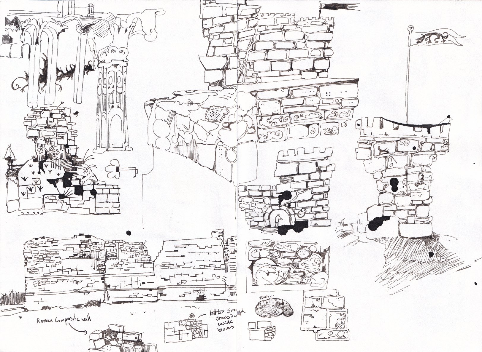 Stone drawings - sketchbook