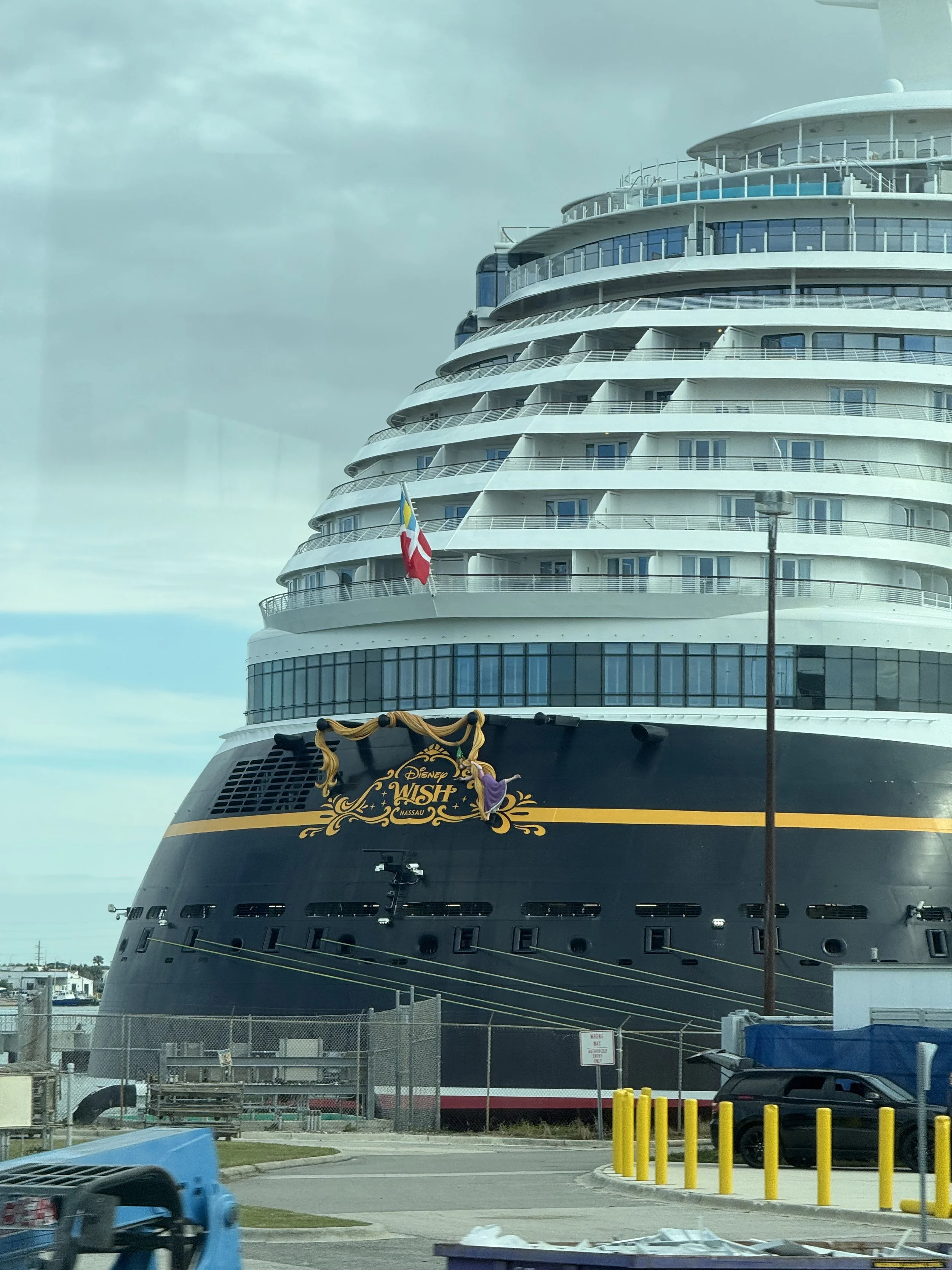 Disney Wish Docked in Port Caa