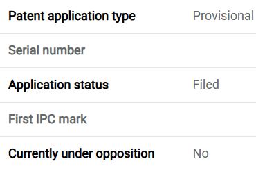 Provisional Patent 