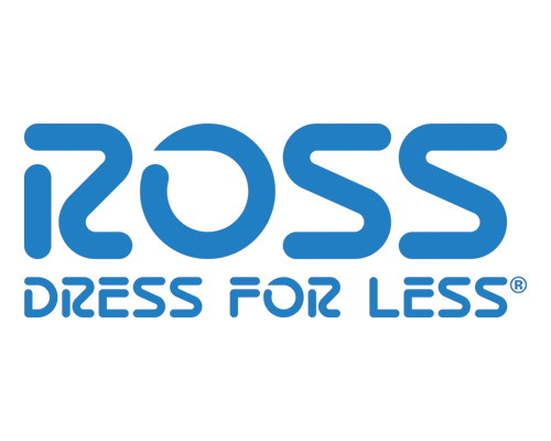 Logo of ROSS Dress for Less in blue text