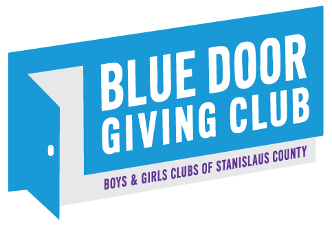 Logo for the Blue Door Giving Club, Boys & Girls Clubs of St. Tislaus County.