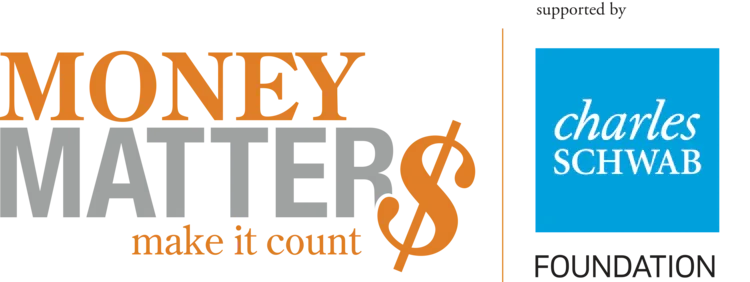 Logo with the words 'Money Market' and 'Charles Schwab' with a dollar sign.