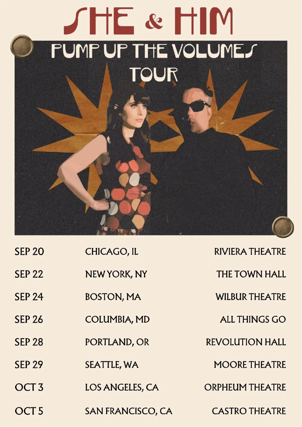 NEWS: She &amp; Him Return to the Stage With ‘Pump Up The Volumes Tour’