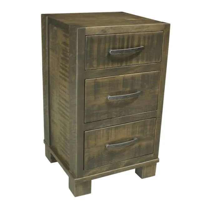 Backwoods 3 Drawer Nightstand
