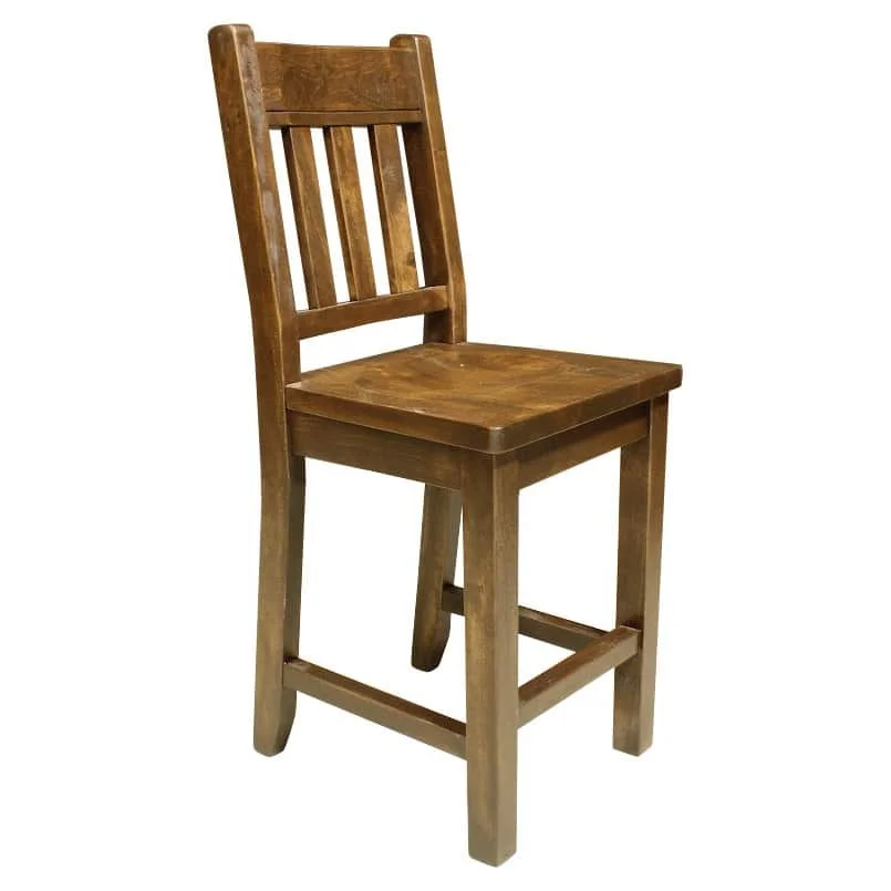 Yukon Slatback Bar Chair
