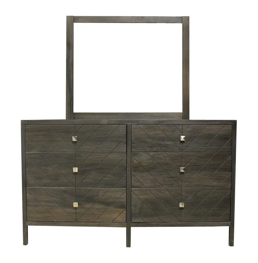 Emile 6 Drawer Dresser with Optional Mirror