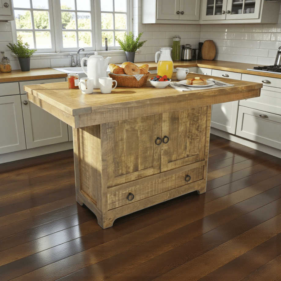 Century 4 Door 1 Drawer Island
