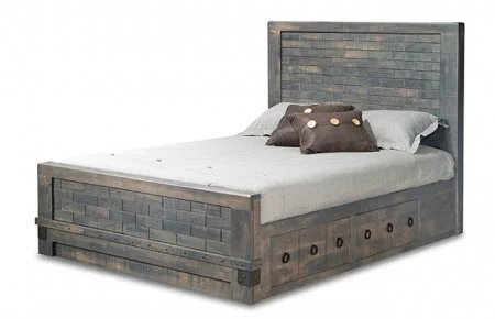 Barrelworks Bed with  4 Drawer Queen Storage Platform