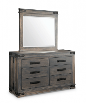 Gastown 6 Drawer Dresser & Mirror
