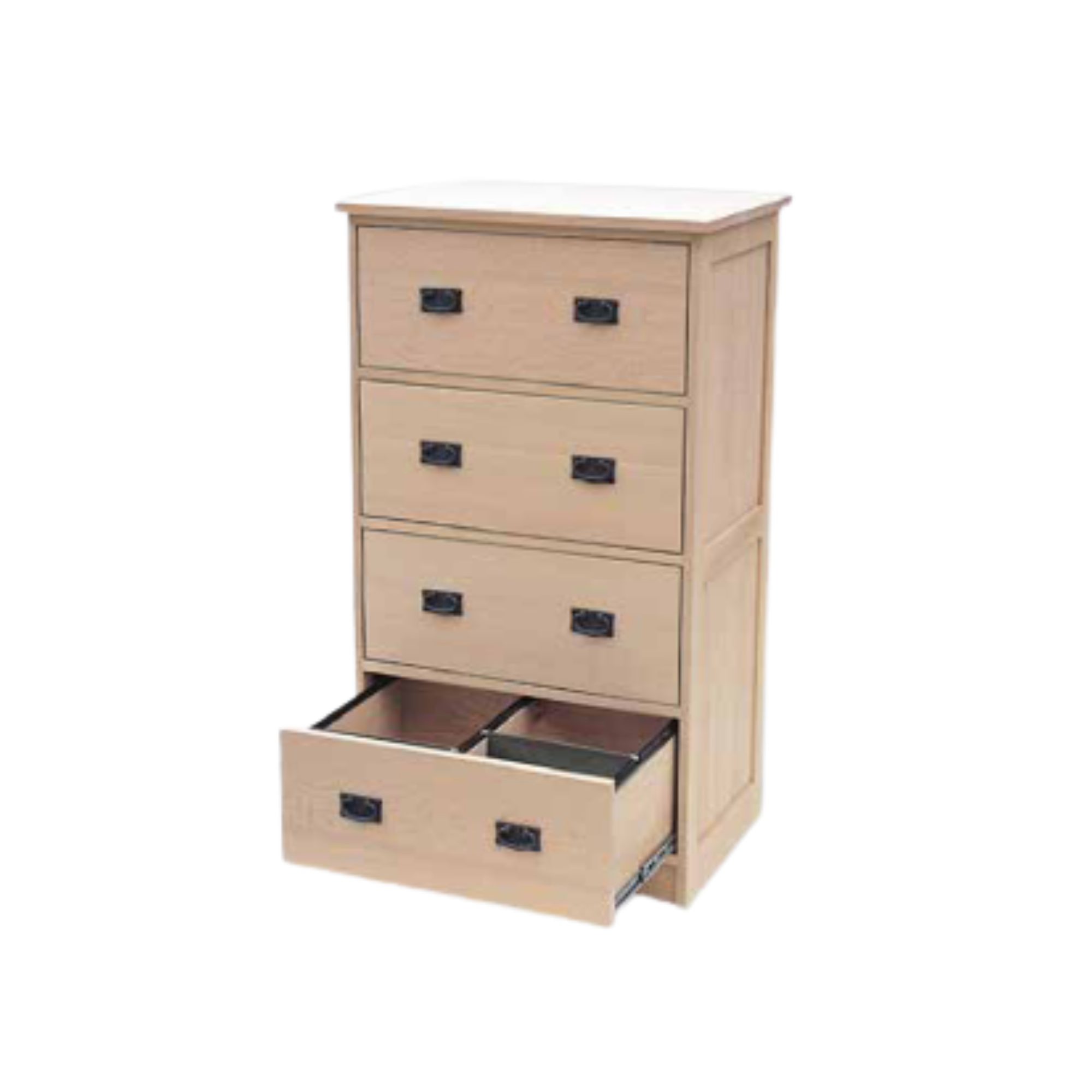 Mission 4 Drawer Letter Size File Cabinet