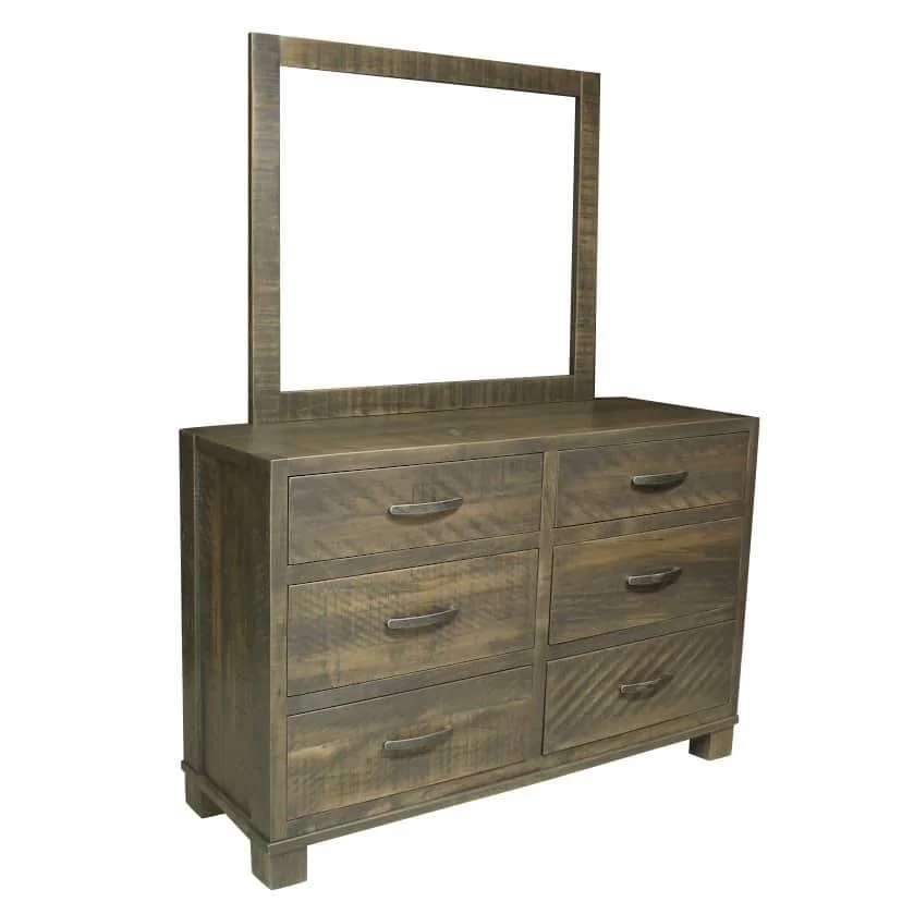 Backwoods 6 Drawer Dresser with Optional Mirror