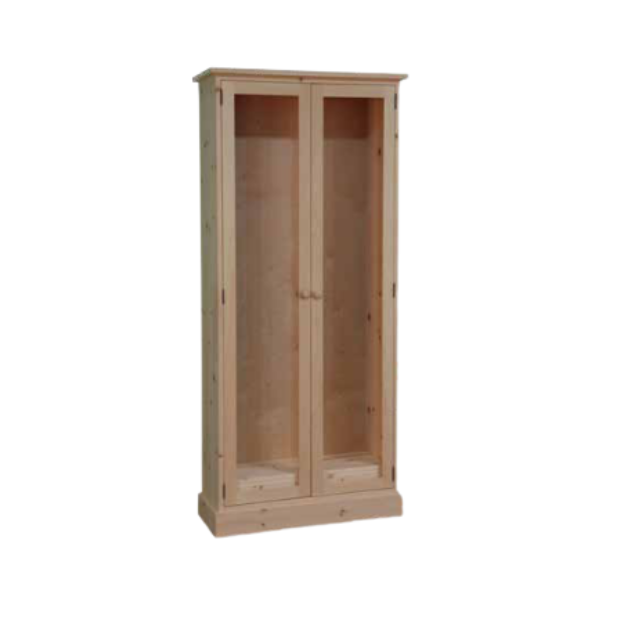 Cottage Standard Tall Bookcase with full glass doors