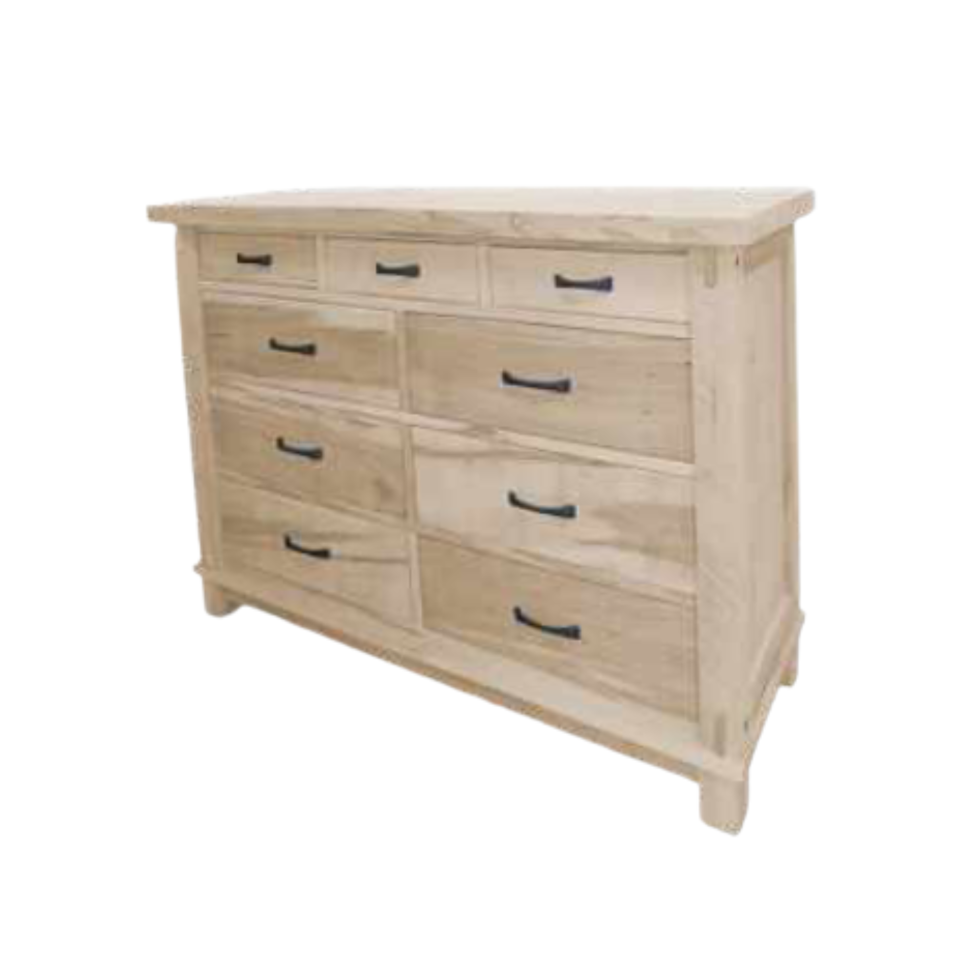 Timber 9 Drawer Dresser