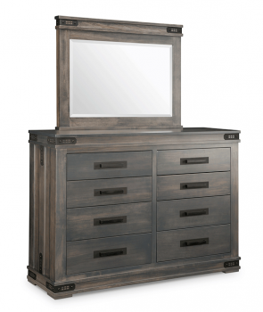 Gastown 8 Drawer High Dresser & Mirror