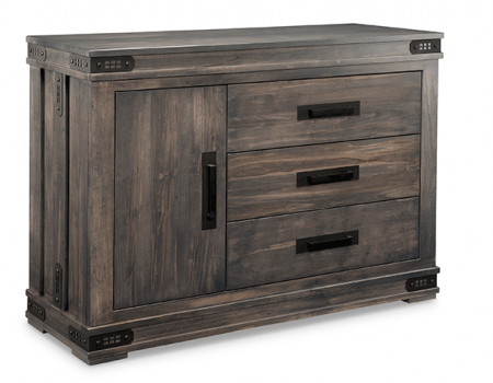 Gastown 1 Door 3 Drawer Sideboard