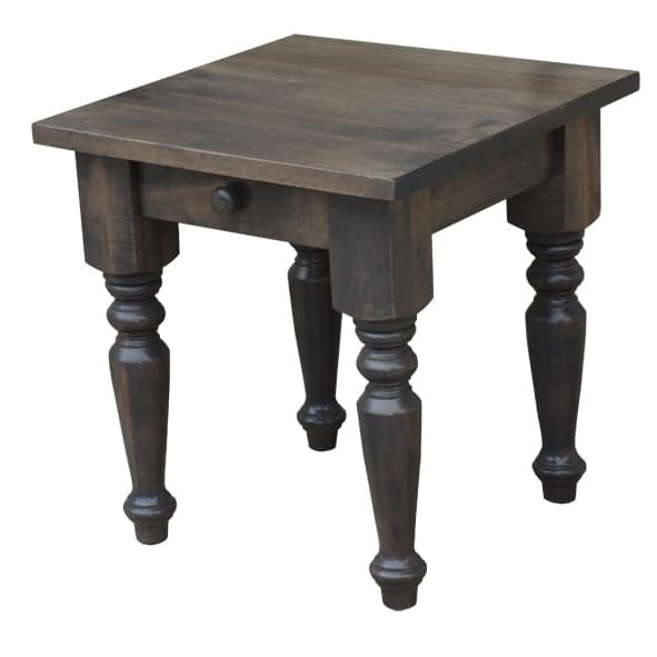 Nith River End Table with Turned Legs