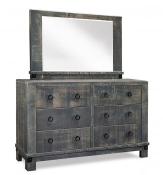 Barrelworks 6 Drawer Dresser & Mirror