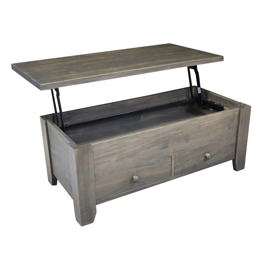 Dakota 2 Drawer Pop-Up Coffee Table