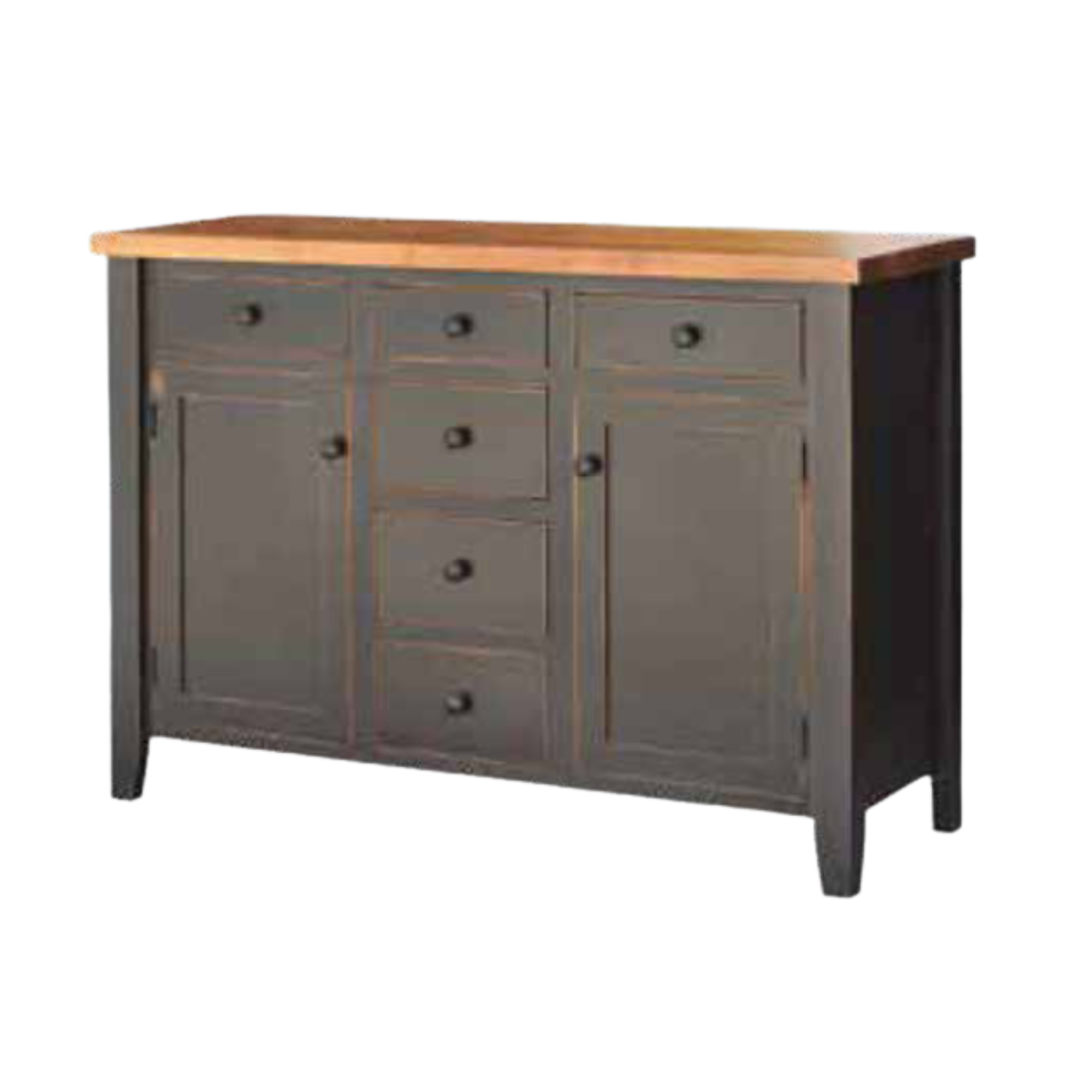Farmhouse 2 Door 6 Drawer Sideboard Smooth Sanded