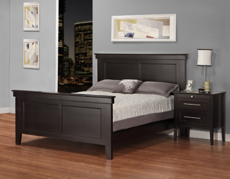 Stockholm Bed & Nightstand