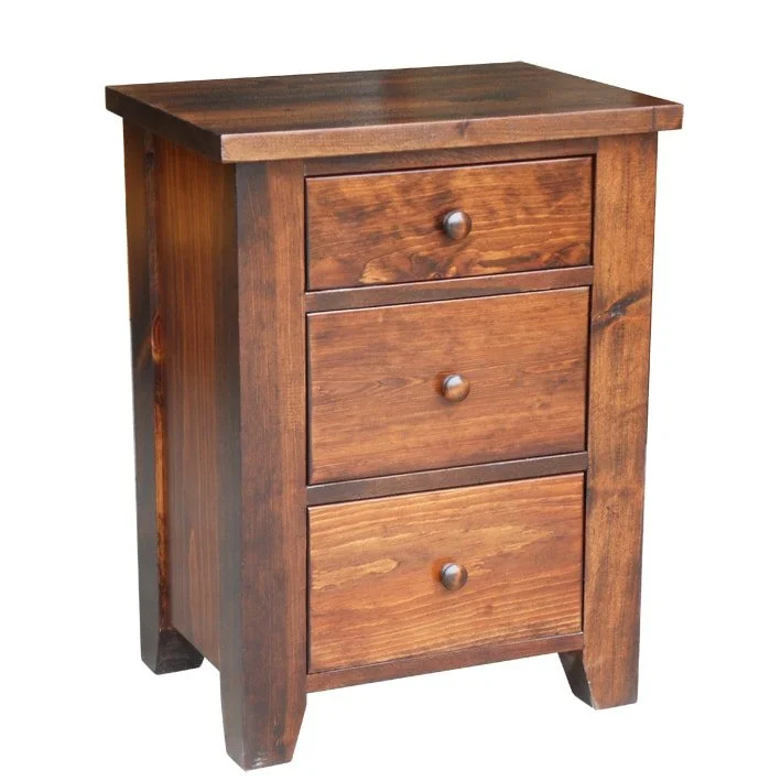 Dakota 3 Drawer Nightstand