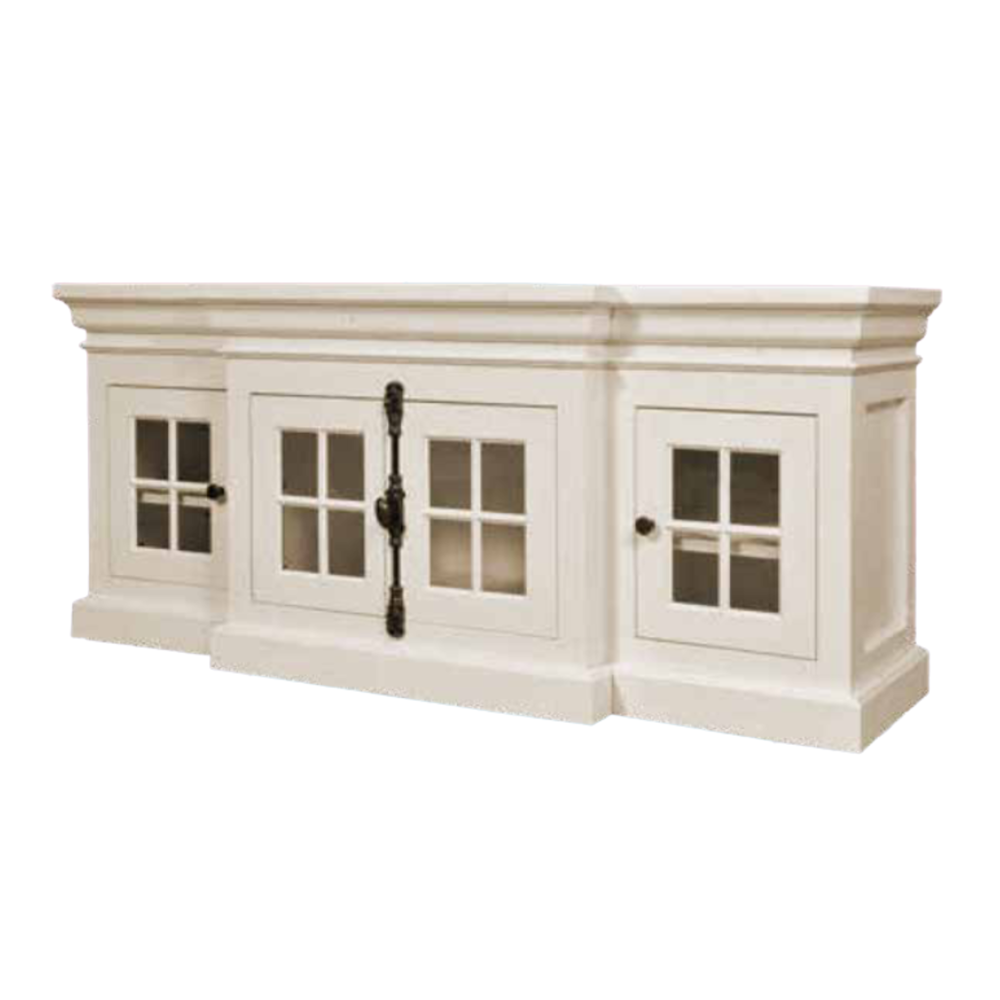 Alexandria 4 Door Media Stand Break Front