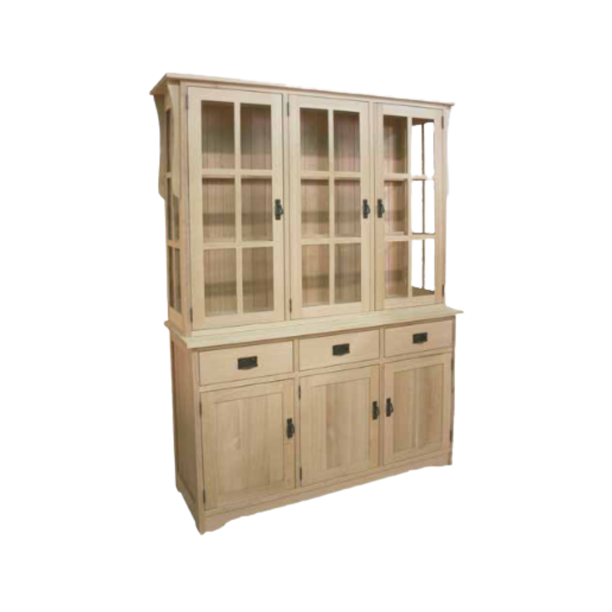 Mission 3 Door Hutch & Buffet