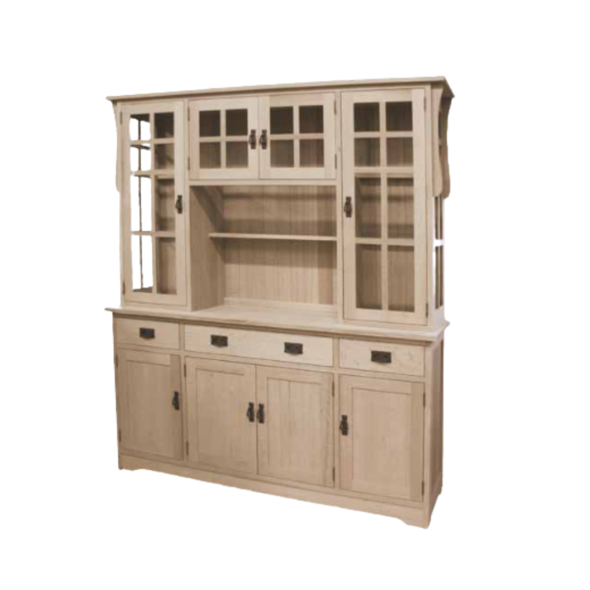 Mission 4 Door Hutch & Buffet