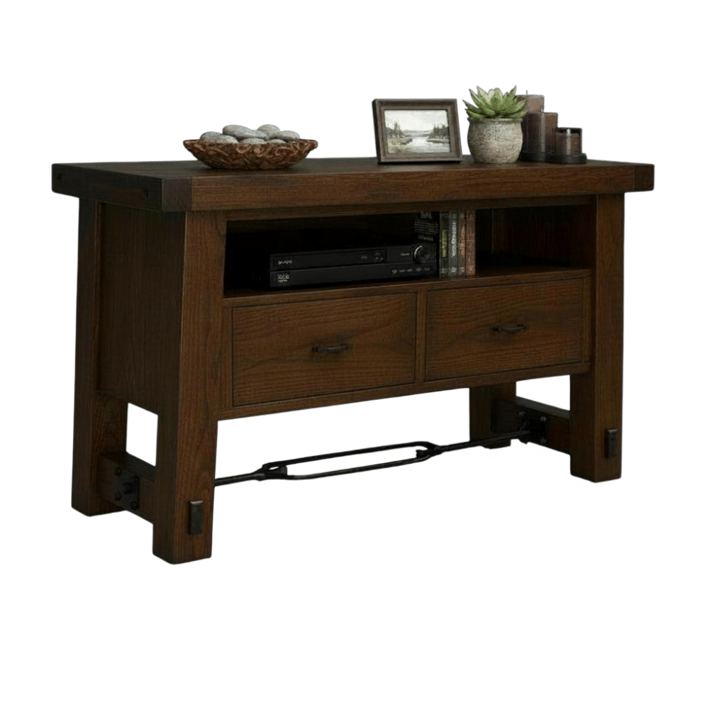 Yukon 2 Drawer TV Console